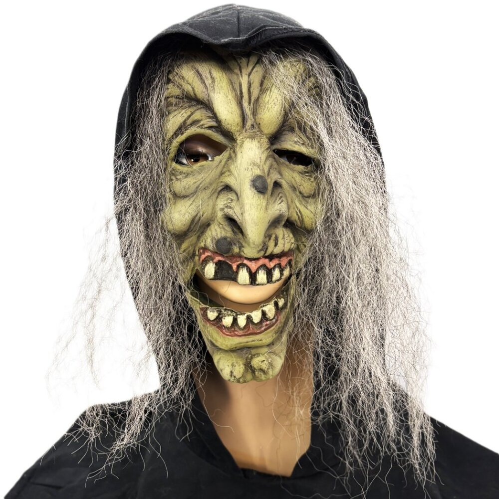 Green Witch Halloween Mask Cinema Secrets VTG Y2K  NWT